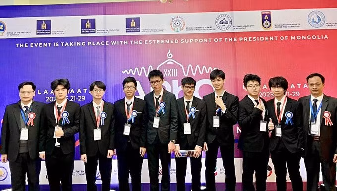 Kỳ thi Olympic vật lý Châu Á - Thái Bình Dương 2023 diễn ra tại Mông Cổ (Ảnh: Bộ GD&amp;ĐT)