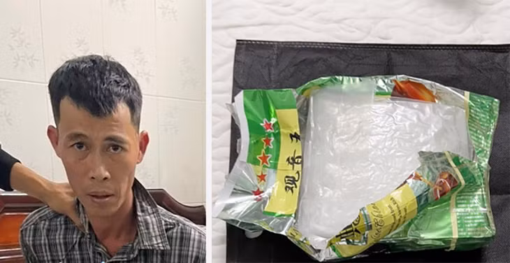 Đối tượng Nguyễn Duy Ngữ và tang vật.