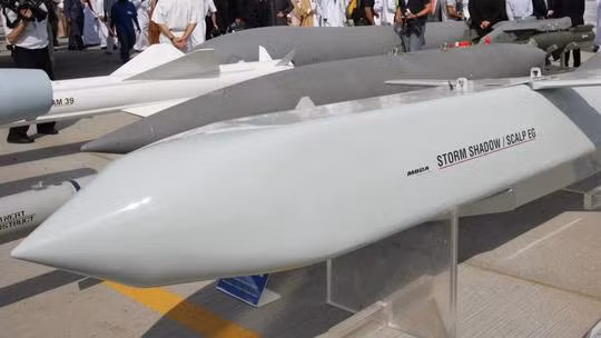 Tên lửa hành trình tầm xa Storm Shadow. Ảnh: AFP