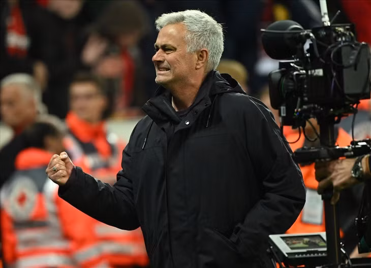 Một lần nữa, Mourinho lại đưa AS Roma vào chung kết cúp châu Âu. Ảnh: AFP