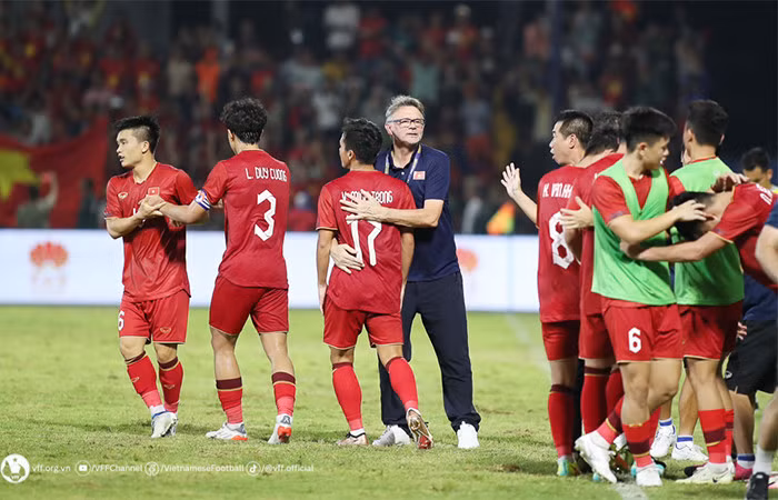 Huấn luyện viên Troussier và U22 Việt Nam đang có sự tự tin. Ảnh: VFF