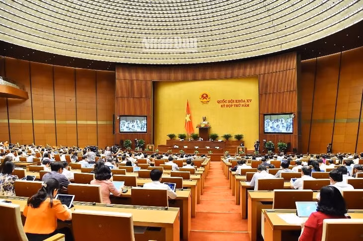 Quang cảnh phiên họp của Quốc hội ngày 30/5/2023. (Ảnh: THỦY NGUYÊN)