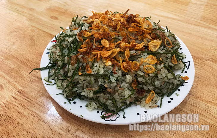 Xôi hoa rau ngót rừng thành phẩm