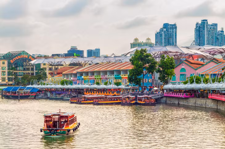 Khu vực trung tâm Singapore.