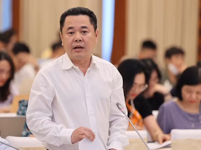 Phó Chủ tịch Ủy ban Quản lý vốn Nhà nước tại doanh nghiệp Nguyễn Ngọc Cảnh thông tin về dự án Sân bay Long Thành - Ảnh: VGP/Nhật Bắc