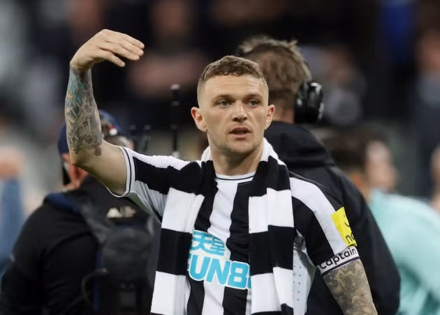 Kieran Trippier là cầu thủ có nhiều kinh nghiệm đá Champions League nhất bên phía Newcastle. Ảnh: Reuters.
