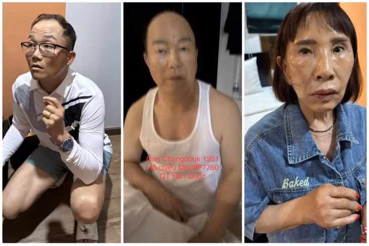 Ba đối tượng trộm cắp người Hàn Quốc: Heo SeongHyun, Gim ChangDuok và Wang LeeHyang.