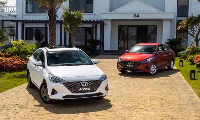 Accent, mẫu xe bán chạy nhất thị trường cận Tết Nguyên đán 2022. Ảnh: TC Motor