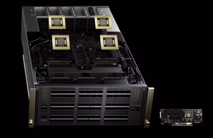 Chip Quantum-X. Ảnh: Nvidia