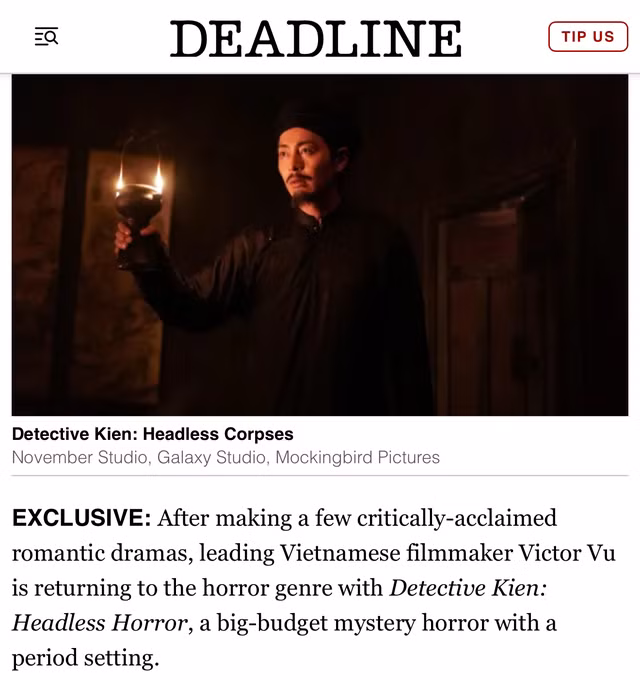 Deadline đưa tin về Thám tử Kiên: vụ án không đầu của Victor Vũ
