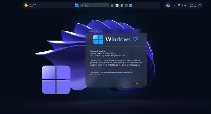 Ảnh concept giao diện Windows 12