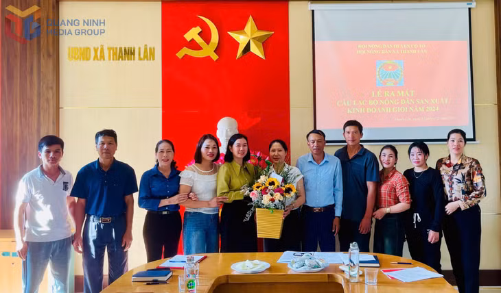 HND xã Thanh Lân (huyện Cô Tô) ra mắt CLB Nông dân sản xuất kinh doanh giỏi năm 2024.
