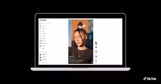 TikTok nâng cấp trải nghiệm trên phiên bản web. Ảnh: TikTok