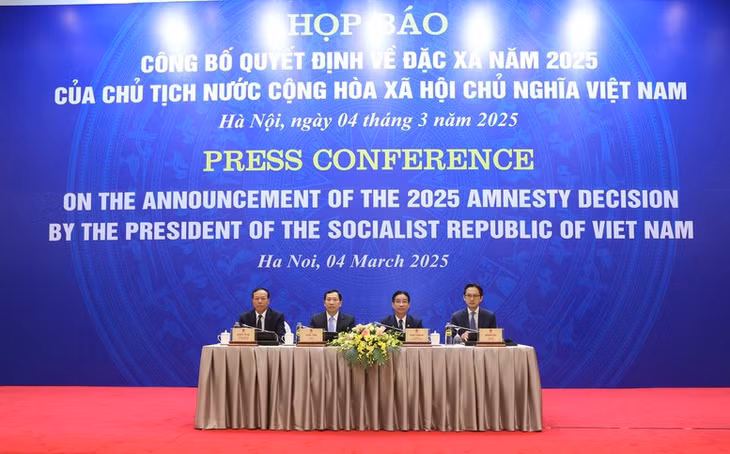 Họp báo công bố Quyết định 266 về đặc xá năm 2025 của Chủ tịch nước - Ảnh: VGP/Đức Tuân