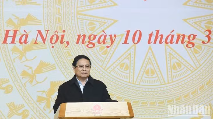 Thủ tướng Phạm Minh Chính phát biểu ý kiến tại Phiên họp. (Ảnh: TRẦN HẢI)