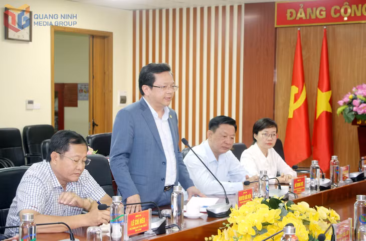 Đồng chí Nguyễn Đức Hiển, Phó Bí thư Thường trực Tỉnh ủy Cà Mau phát biểu.