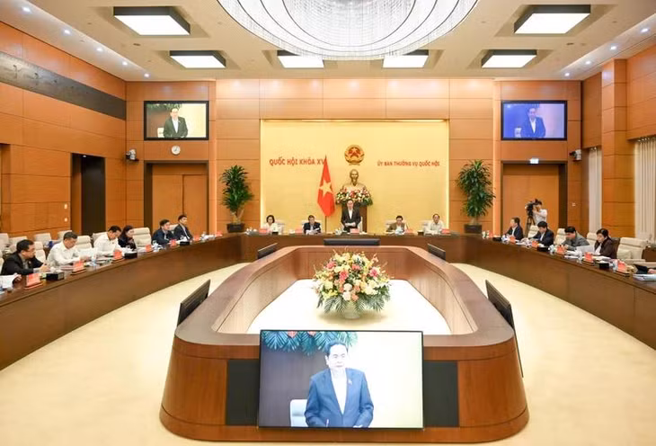 Quang cảnh cuộc họp tại Nhà Quốc hội. (Ảnh: Duy Linh)