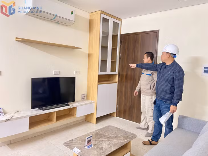 Căn hộ mẫu tại Dự án khu nhà ở xã hội phục vụ công nhân, người lao động của các doanh nghiệp trong KCN Đông Mai, TX Quảng Yên.