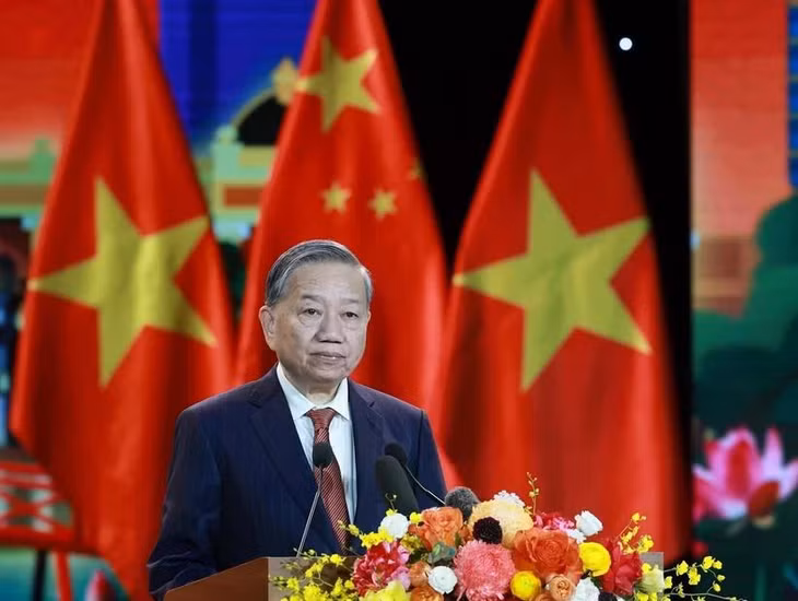 Tổng Bí thư Tô Lâm phát biểu. (Ảnh: Thống Nhất/TTXVN)