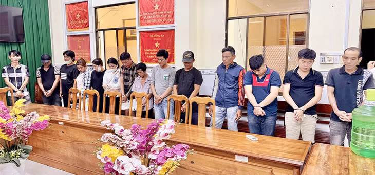 Các đối tượng bị bắt giữ.