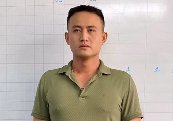 Ngô Minh Thông tại thời điểm bị bắt giữ. Ảnh: T.X