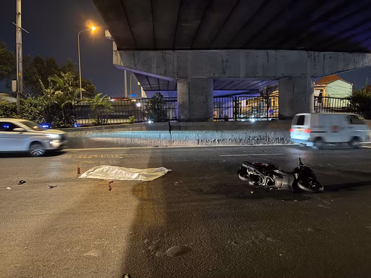 Hiện trường vụ tai nạn.