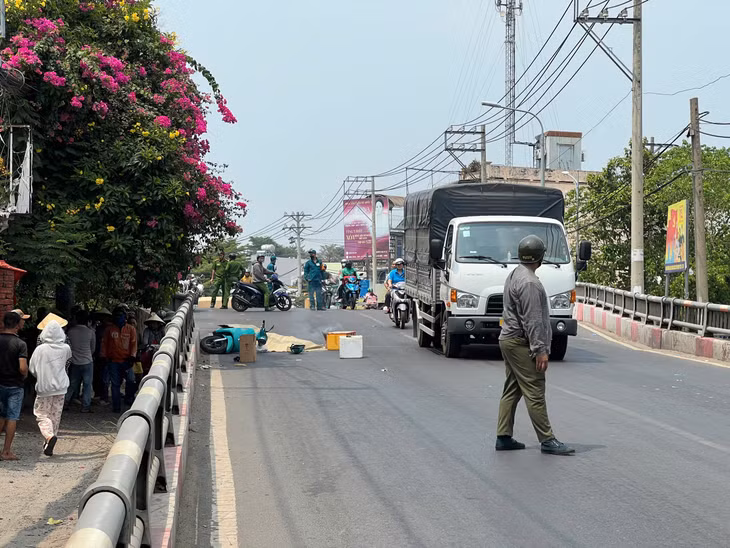 Hiện trường vụ tai nạn.