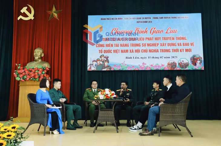 Huyện Đoàn Bình Liêu phối hợp với các đơn vị tổ chức chương trình giao lưu “Tuổi trẻ huyện Bình Liêu phát huy truyền thống, cống hiến tài năng trong sự nghiệp xây dựng và bảo vệ Tổ quốc Việt Nam xã hội chủ nghĩa trong thời kỳ mới” tháng 2/2025.