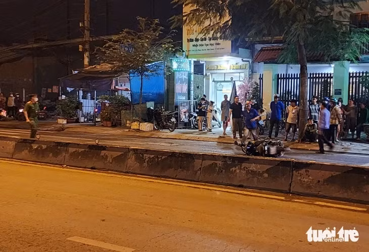 Hiện trường vụ tai nạn - Ảnh: NGỌC KHẢI