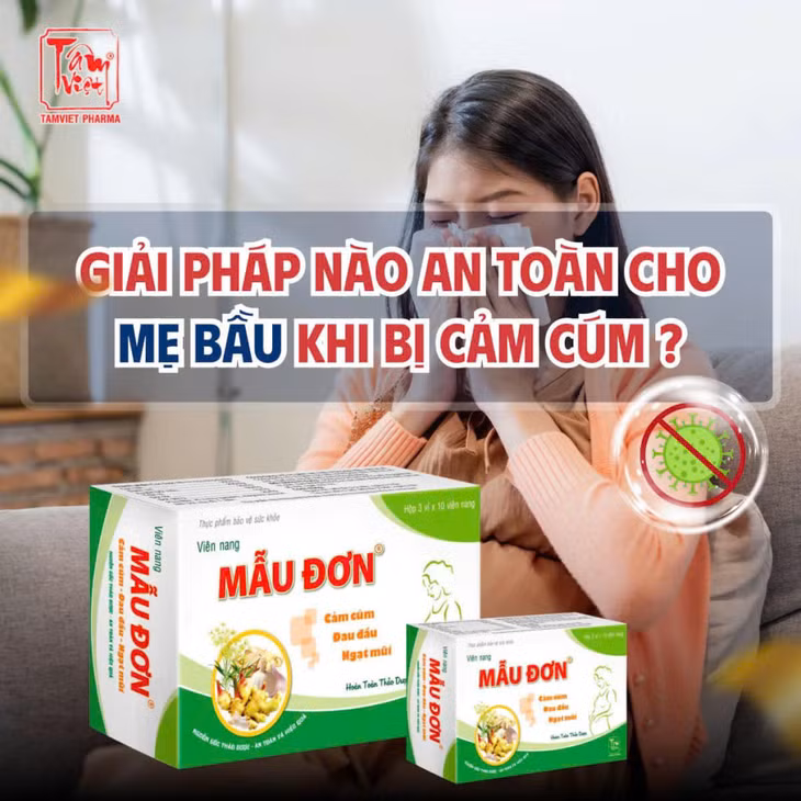Viên cảm cúm Mẫu Đơn - Hỗ trợ giảm cảm cúm, đau đầu, ngạt mũi.