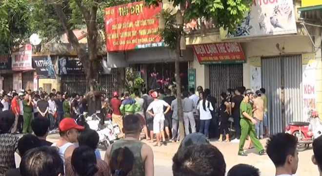 Hiện trường nơi giải cứu nữ điều dưỡng viên. Ảnh: CAND