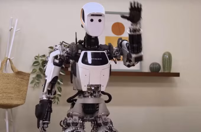 Một robot chạy Gemini Robotics. Ảnh: Google