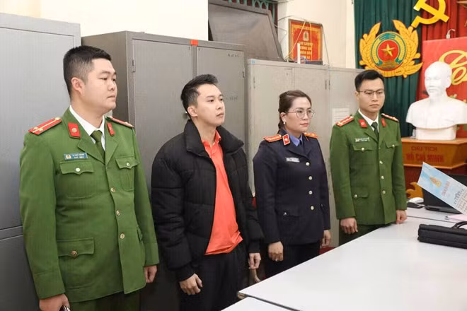 Cơ quan Cảnh sát điều tra đã thi hành lệnh bắt tạm giam đối với Nguyễn Huy Lâm. Ảnh: Công an Sơn La