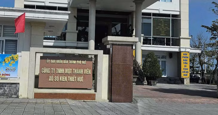 Trụ sở Công ty TNHH Nhà nước MTV Xổ số kiến thiết Huế. Ảnh: Phúc Đạt.