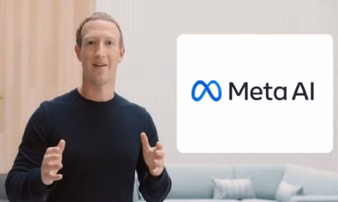 Mark Zuckerberg giới thiệu về dự án AI mới. Ảnh: Meta