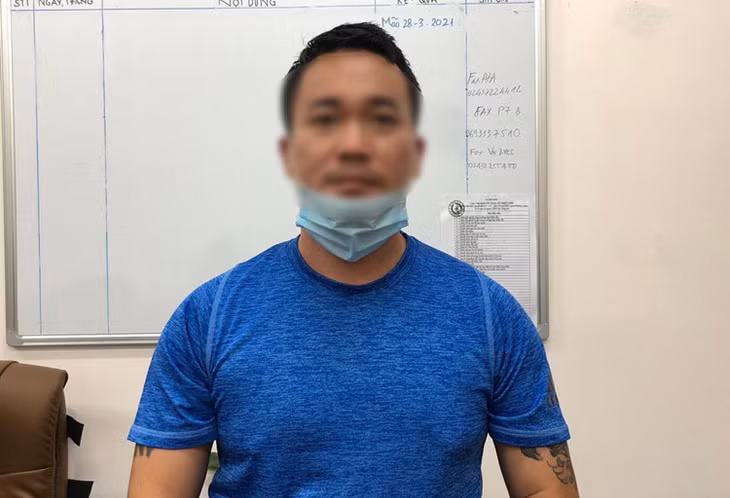 Đối tượng Bùi Tuấn Anh cầm đầu đường dây cá độ. Ảnh: CA cung cấp