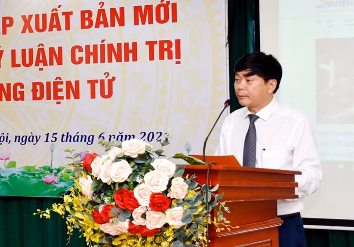 PGS,TS. Phạm Minh Sơn, Bí thư Đảng ủy, Phó Giám đốc Điều hành Học viện phát biểu tại buổi lễ