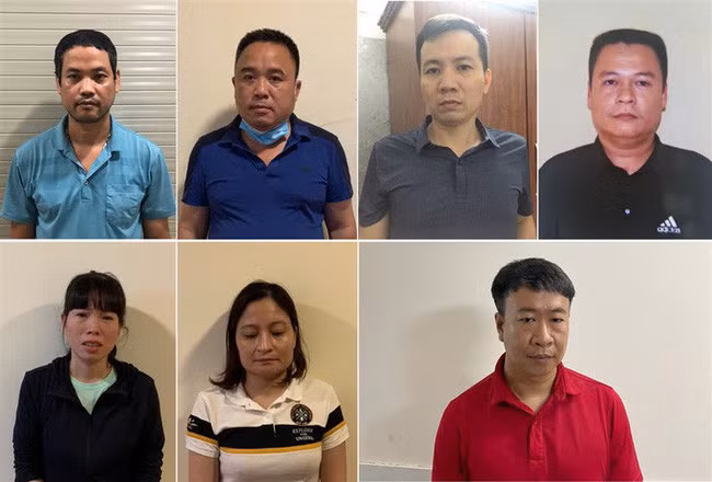 Các bị can trong vụ án (Ảnh: Bộ Công an cung cấp)