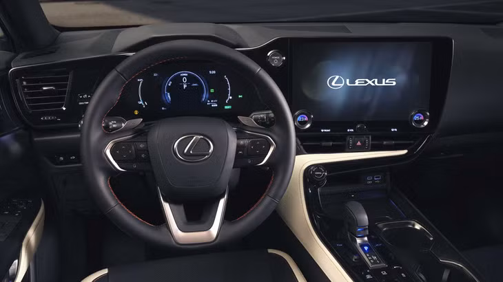 Hàng ghế trước của xe Lexus NX