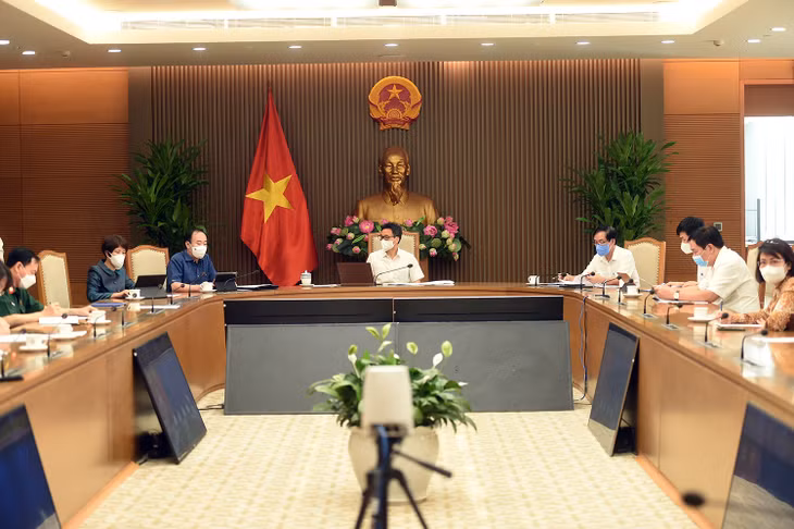Cuộc họp trực tuyến giữa Thường trực Ban Chỉ đạo với lãnh đạo tỉnh Bình Dương về công tác phòng, chống dịch hiện nay. Ảnh: VGP/Đình Nam Cuộc họp trực tuyến giữa Thường trực Ban Chỉ đạo với lãnh đạo tỉnh Bình Dương về công tác phòng, chống dịch hiện nay. Ảnh: VGP/Đình Nam