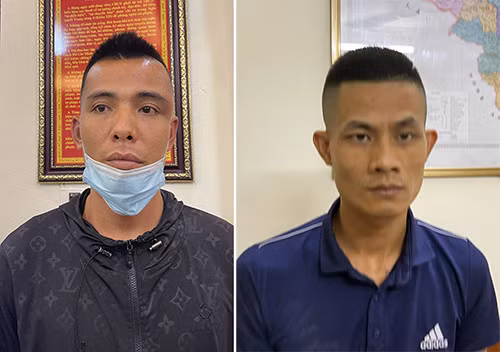 2 đối tượng Trịnh Xuân Dũng và Lê Xuân Thanh cùng các tang vật thu được