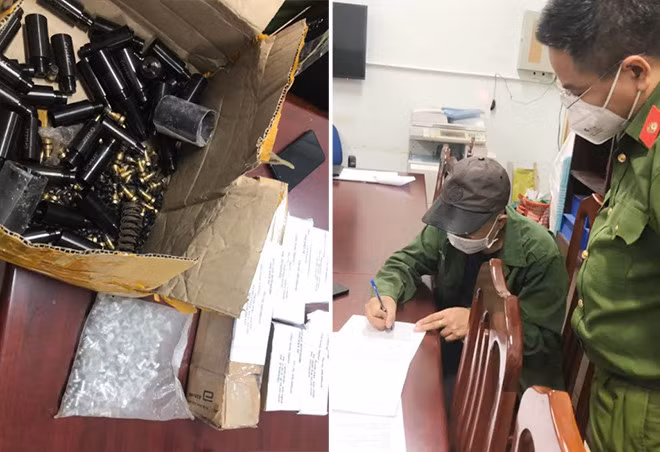H. và tang vật tại CQĐT.