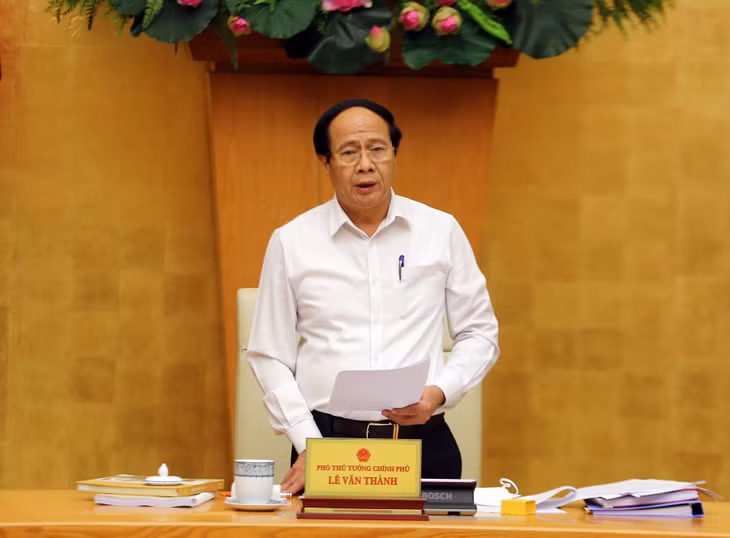 Phó Thủ tướng Lê Văn Thành phát biểu chỉ đạo Hội nghị - Ảnh: VGP/Đức Tuân Phó Thủ tướng Lê Văn Thành phát biểu chỉ đạo Hội nghị - Ảnh: VGP/Đức Tuân