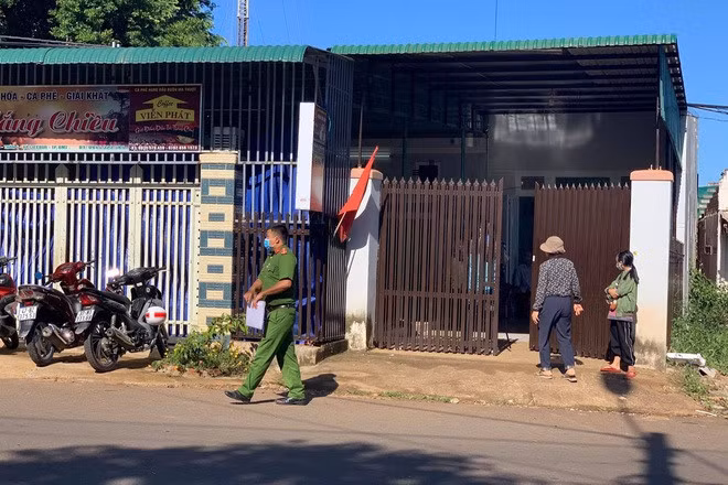 Căn nhà nơi xảy ra vụ án mạng.
