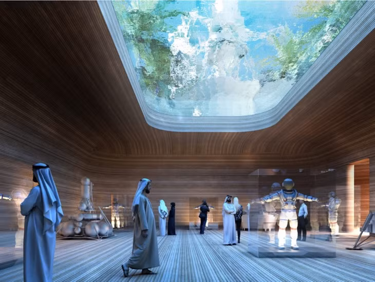 Bản vẽ Thành phố khoa học sao Hỏa. Ảnh: Bjarke Ingels Group