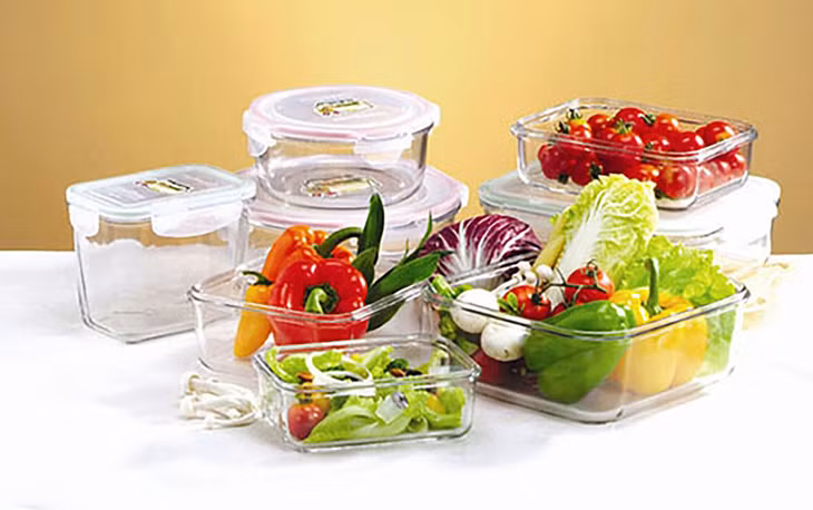 Thủy tinh là chất liệu đựng thực phẩm an toàn.