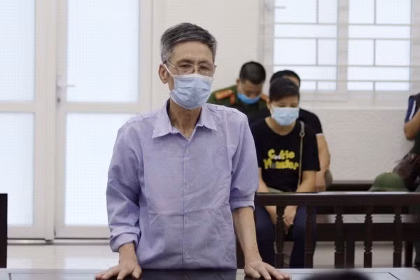 Bị cáo Tròn tại phiên toà.