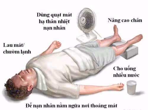 Xử trí khi bị say nắng ngày hè
