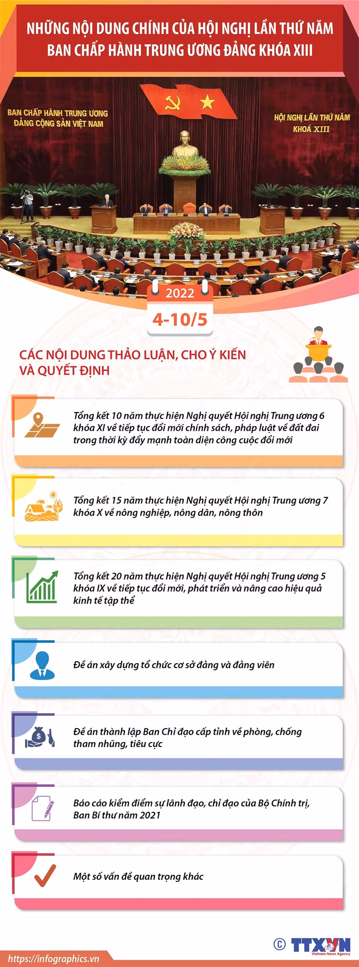 Những nội dung chính của Hội nghị lần thứ năm Ban Chấp hành Trung ương Đảng khóa XIII ảnh 1