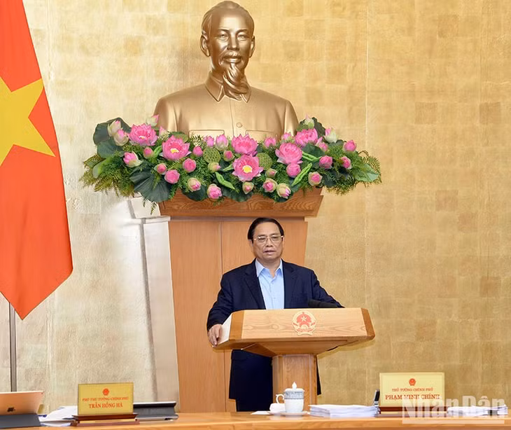 Thủ tướng Phạm Minh Chính phát biểu ý kiến khai mạc Hội nghị.